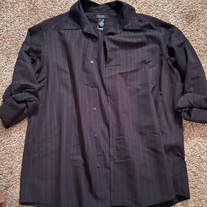 Claiborne Charcoal Button-Up Shirt
